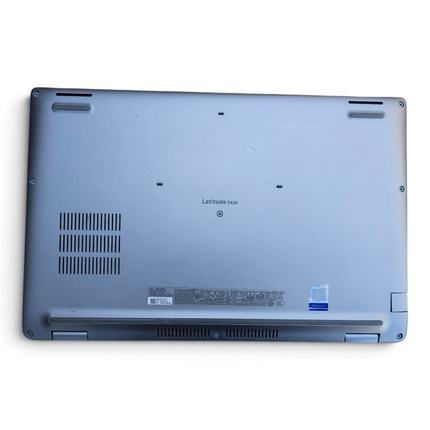 The Computer Market Dell Latitude 5420 laptop base view showing casing, ventilation, and product identification label