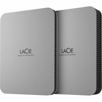 Brand NEW LaCie STLP2000400 1 TB Portable External Hard Drive, Moon Silver