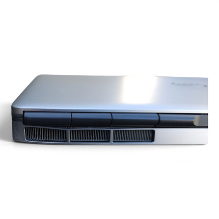 The Computer Market Dell Precision 7760 mobile workstation silver chassis side view showing cooling vents