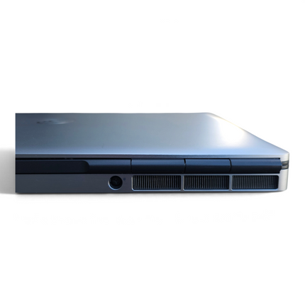 The Computer Market Dell Precision 7760 mobile workstation side profile showing silver casing and cooling vents