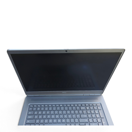 The Computer Market refurbished Dell Precision 7760 17.3-inch mobile workstation with a black keyboard and webcam.