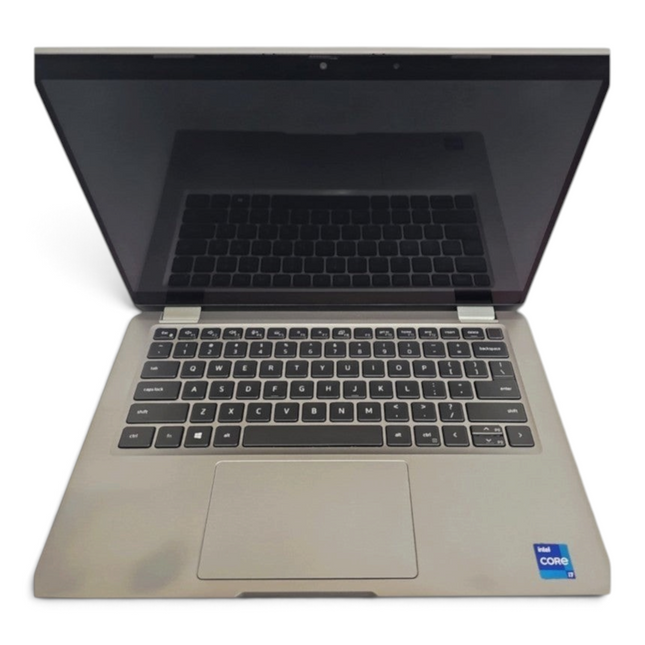 The Computer Market Dell Latitude 5320 13.3-inch touchscreen laptop with a grey chassis and black keyboard.